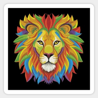 Vibrant Lion Sticker